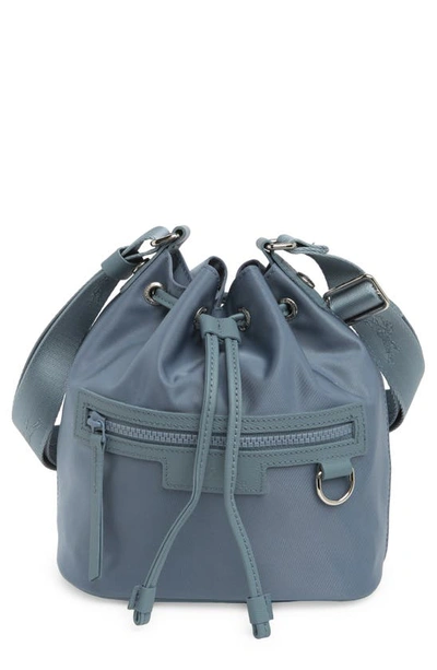 Shop Longchamp Small Le Pliage Neoprene Bucket Bag In Nordic