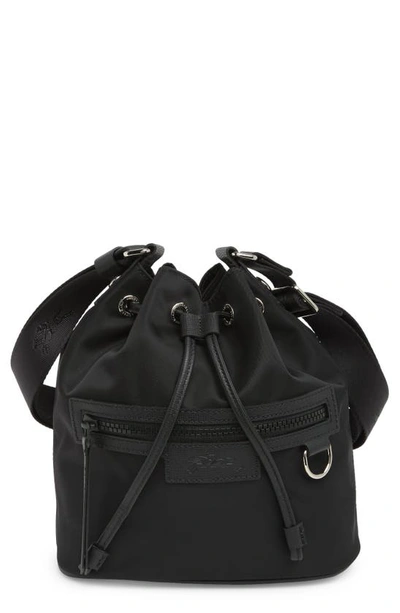 Shop Longchamp Small Le Pliage Neoprene Bucket Bag In Black