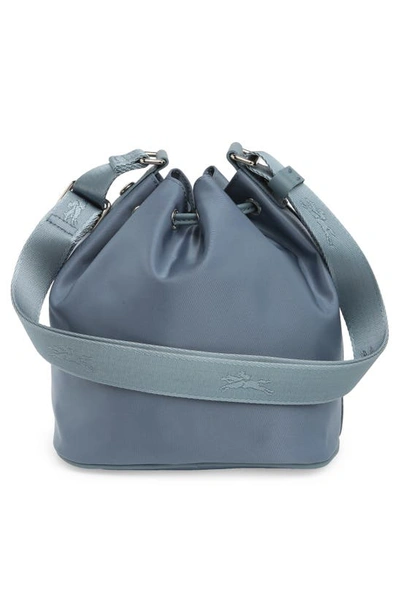 Shop Longchamp Small Le Pliage Neoprene Bucket Bag In Nordic