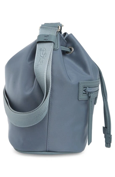 Shop Longchamp Small Le Pliage Neoprene Bucket Bag In Nordic