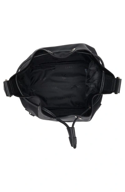Shop Longchamp Small Le Pliage Neoprene Bucket Bag In Black