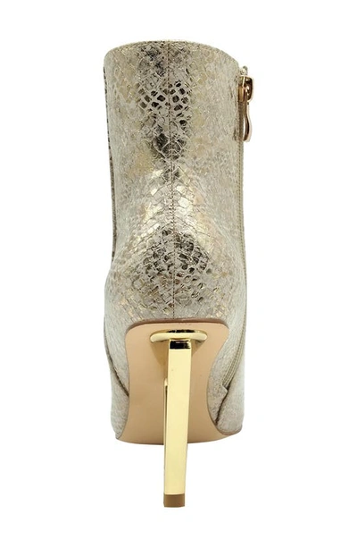 Ninety Union Women's Short Booties On A Architectural Heel In Gold