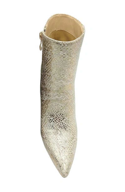 Ninety Union Women's Short Booties On A Architectural Heel In Gold