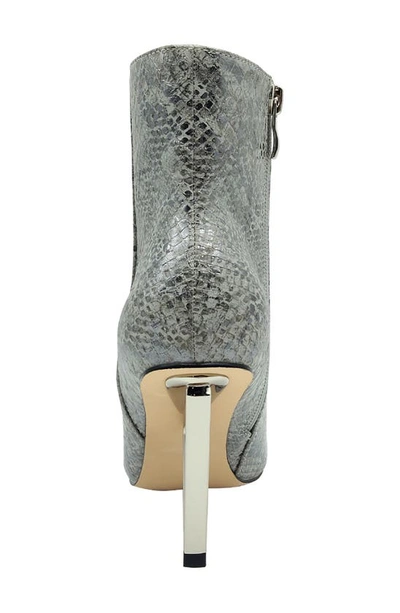 Ninety Union Gia Triangle Heel Bootie In Silver