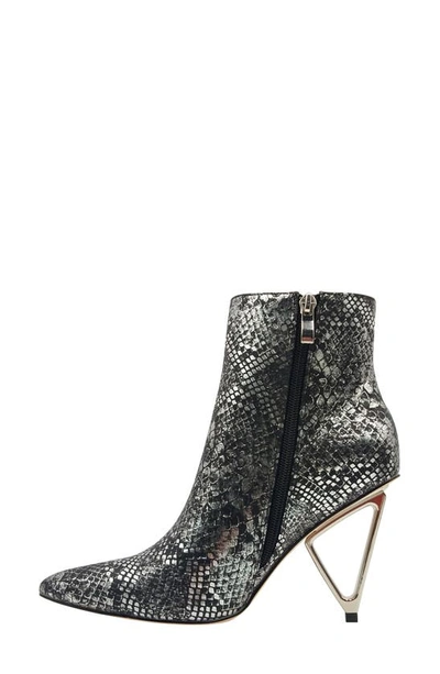 Ninety Union Gia Triangle Heel Bootie In Black