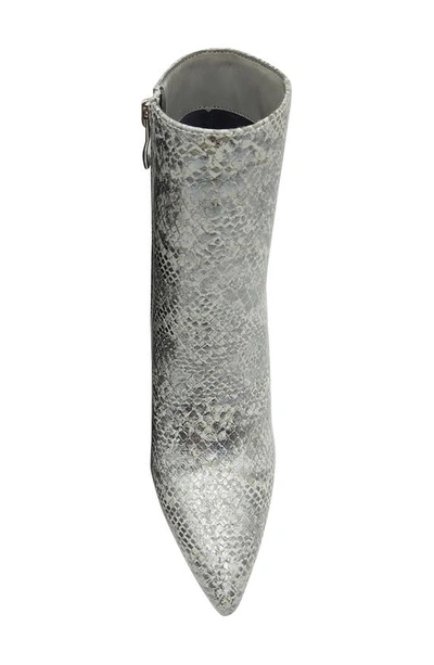 Ninety Union Gia Triangle Heel Bootie In Silver