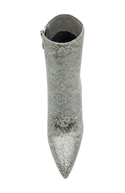 Ninety Union Gia Triangle Heel Bootie In Silver