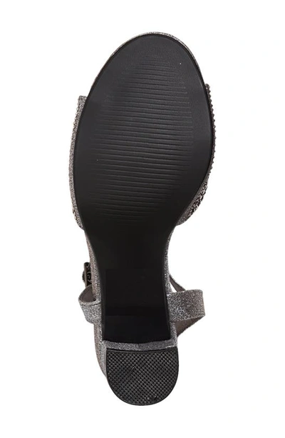Shop Ninety Union Alexa Embellished T-strap Sandal In Pewter