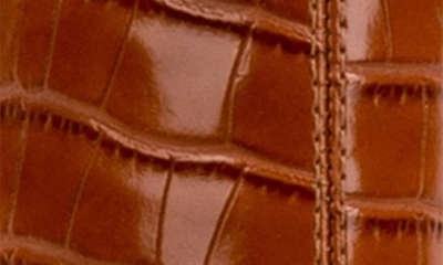 Ninety Union Women's Via Short Pointed Toe Croco Booties In Cognac