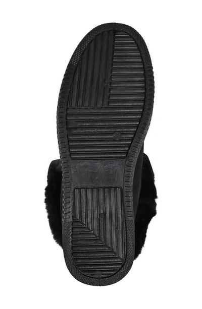 Ninety Union Women's Faux Fur Trim High Top Sneakers In Black