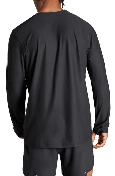 Shop Adidas Originals Adidas Own The Run Long Sleeve T-shirt<br /> In Black