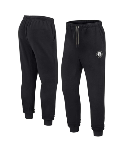 Fanatics Signature Unisex  Black Brooklyn Nets Super Soft Fleece Jogger In Black