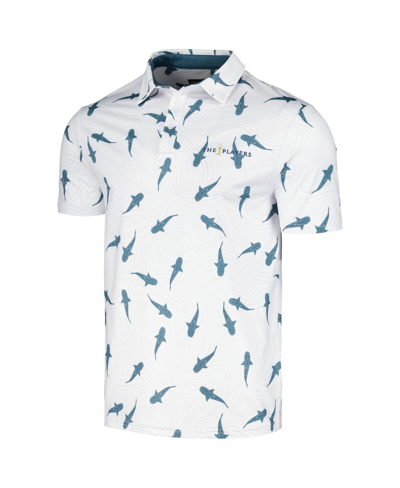 Flomotion White The Players Shark Migration Polo In White