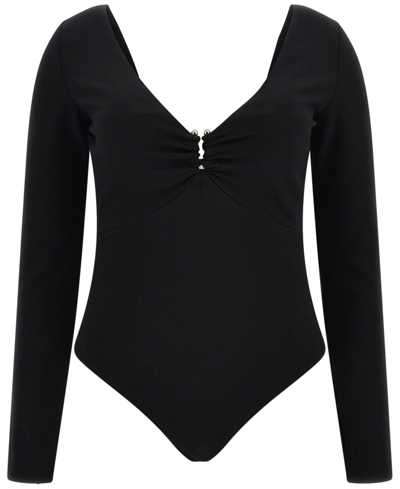 Shop Guess Women's Evelina Ring Bodysuit In Jet Black A
