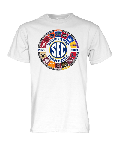 Shop Blue 84 Men's  White 2023/24 Sec Football All-team Logo T-shirt
