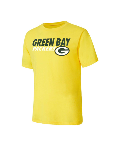 Shop Concepts Sport Men's  Green, Gold Green Bay Packers Meter T-shirt And Shorts Sleep Set In Green,gold