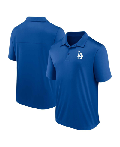 Shop Fanatics Men's  Royal Los Angeles Dodgers Logo Polo Shirt