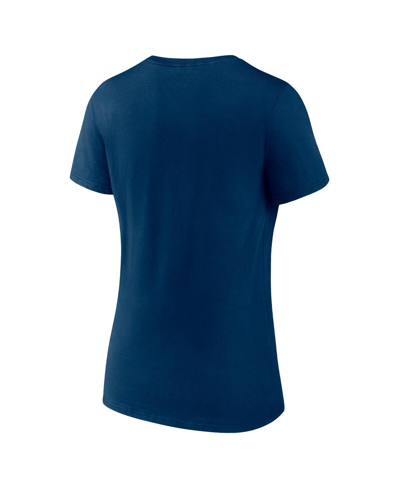 Fanatics Branded  Navy San Diego Fc Primary Logo V-neck T-shirt In Navy