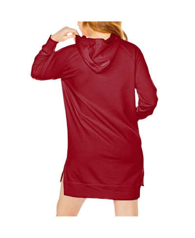 Shop Gameday Couture Women's  Crimson Alabama Crimson Tide Take A Knee Raglan Hooded Sweatshirt Dress