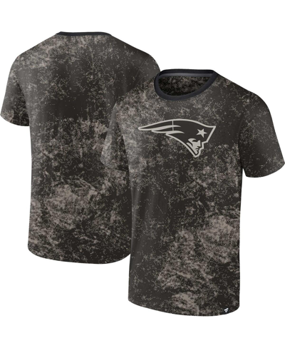 Shop Fanatics Men's  Black New England Patriots Shadow T-shirt