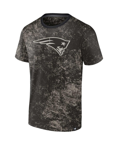 Shop Fanatics Men's  Black New England Patriots Shadow T-shirt