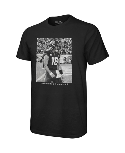 Majestic Men's  Threads Trevor Lawrence Black Jacksonville Jaguars Oversized Player Image T-shirt In Black