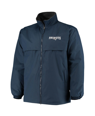 Dunbrooke Navy New England Patriots Triumph Fleece Full-zip Jacket In Navy