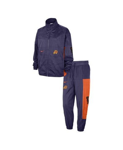 Shop Nike Men's  Black Phoenix Suns 2023/24 City Edition Courtside Starting Five Full-zip Jacket And Pants