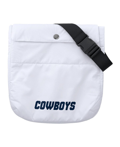 Wear By Erin Andrews White Dallas Cowboys Packaway Full-zip Puffer Jacket In White