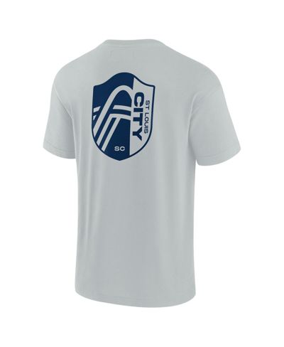 Shop Fanatics Signature Men's  Gray St. Louis City Sc Oversized Logo T-shirt