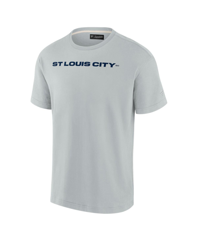 Shop Fanatics Signature Men's  Gray St. Louis City Sc Oversized Logo T-shirt