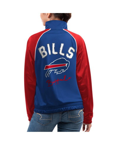 G-iii 4her By Carl Banks Royal Buffalo Bills Showup Fashion Dolman Full-zip Track Jacket In Royal