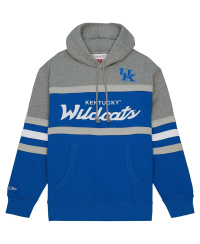 Mitchell & Ness Men's  Royal Kentucky Wildcats Head Coach Pullover Hoodie In Royal