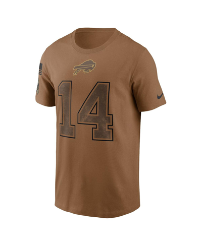 Shop Nike Men's  Stefon Diggs Brown Distressed Buffalo Bills 2023 Salute To Service Name And Number T-shir