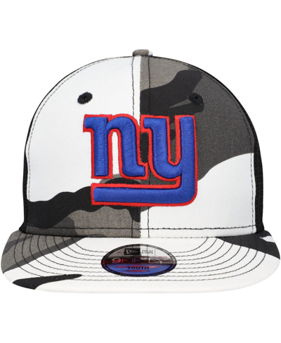 New Era Youth Boys And Girls  Camo New York Giants Trucker 9fifty Snapback Hat In Camo