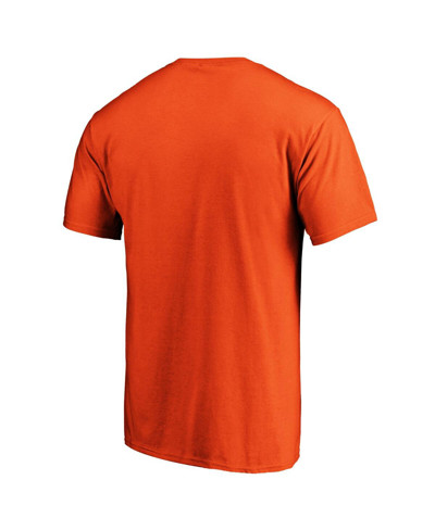 Shop Fanatics Men's  Orange Phoenix Suns Primary Logo T-shirt