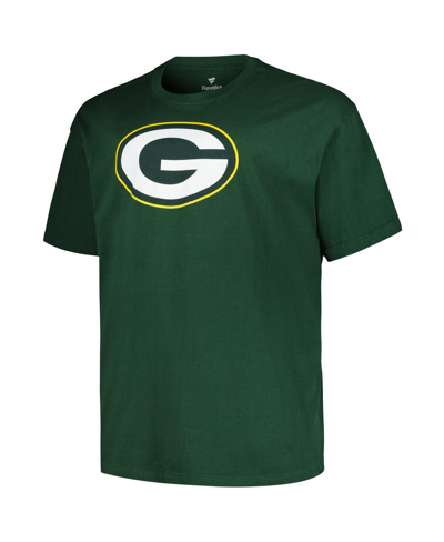 Fanatics Men's  Jordan Love Green Green Bay Packers Big And Tall Player Name And Number T-shirt In Green
