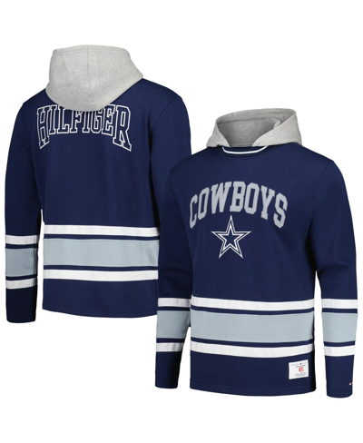 Shop Tommy Hilfiger Men's  Navy Dallas Cowboys Ivan Pullover Hoodie