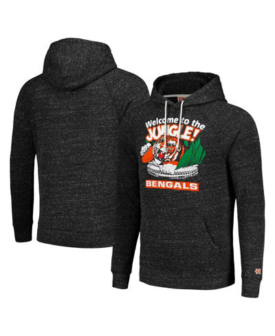 Shop Homage Men's And Women's  Charcoal Cincinnati Bengals Hyperlocal Raglan Pullover Hoodie