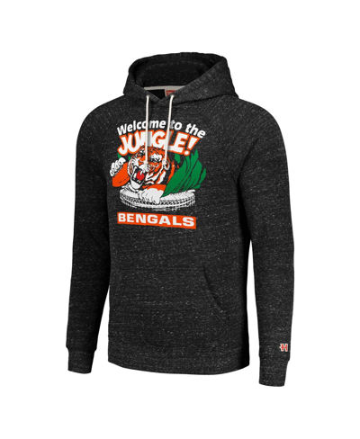 Shop Homage Men's And Women's  Charcoal Cincinnati Bengals Hyperlocal Raglan Pullover Hoodie