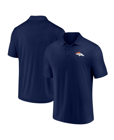 Shop Fanatics Men's  Navy Denver Broncos Component Polo Shirt