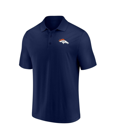 Shop Fanatics Men's  Navy Denver Broncos Component Polo Shirt