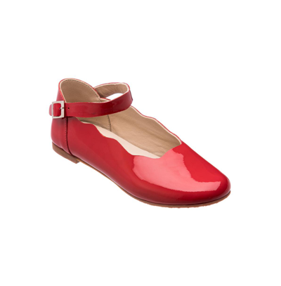 Shop Elephantito Toddler|child Girl Ondina Flats In Patent Red