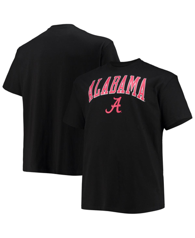 Shop Champion Men's  Black Alabama Crimson Tide Big And Tall Arch Over Wordmark T-shirt