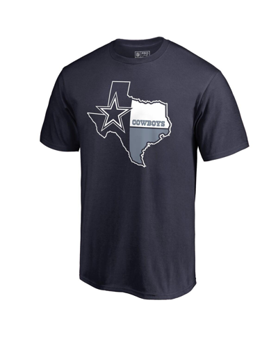 Shop Fanatics Men's  Navy Dallas Cowboys Hometown Collection T-shirt