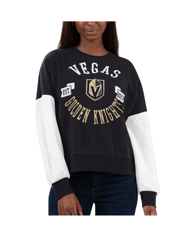 Shop G-iii 4her By Carl Banks Women's  Black Vegas Golden Knights Team Pride Pullover Sweatshirt