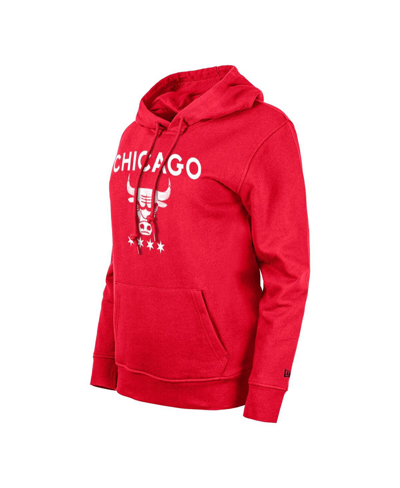 Shop New Era Women's  Red Chicago Bulls 2023/24 City Edition Pullover Hoodie