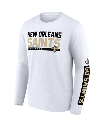 Fanatics Branded Black/white New Orleans Saints Two-pack 2023 Schedule T-shirt Combo Set In Black,white