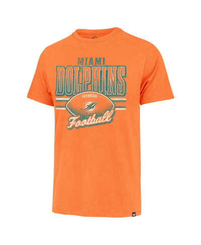 Shop 47 Brand Men's ' Orange Distressed Miami Dolphins Last Call Franklin T-shirt
