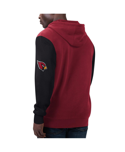 Shop G-iii Sports By Carl Banks Men's  Cardinal, Black Arizona Cardinals T-shirt And Full-zip Hoodie Combo In Cardinal,black
